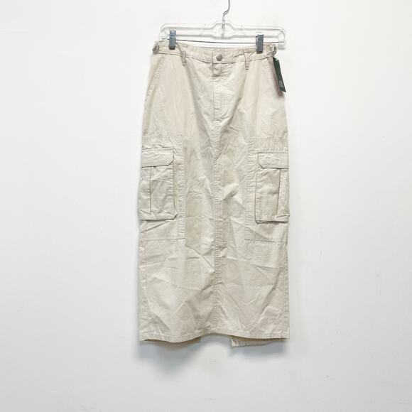 Wild Fable Women's Cargo Maxi Skirt Light Beige Size XS - Picture 2 of 6